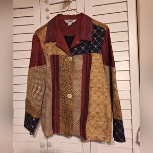 Blast Oriental India Shacket Blouse Sz MP Like new without tags
